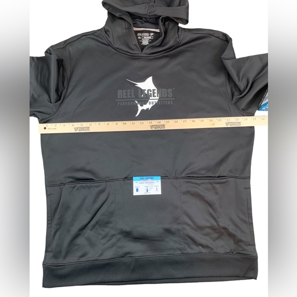 Reel Legends Hoodie Firstmate Fishing Hoodie Multi Pockets NWT Size L… - Picture 4 of 13